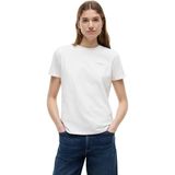 Tommy Hilfiger 1985 reg mini corp logo c-nk ss Kadın T-shirt nos ecru S