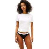 Tommy Hilfiger 3 pack bikini Kadın Bikini Alt medium grey htr/white/black M
