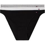 Tommy Hilfiger 3 pack dipped bikini Kadın Bikini Black/Light Grey Htr/White S