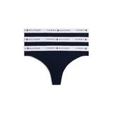 Tommy Hilfiger 3 PACK THONG Kadın Tanga, D N Navy/D N Navy/D N Navy, S