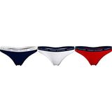 Tommy Hilfiger 3Lü Paket Thong Kadın/Iç Giyim, Beyaz, M