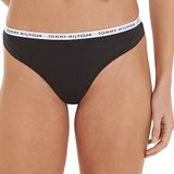 Tommy Hilfiger 3Lü Paket Thong Kadın/Iç Giyim, Siyah, Xs