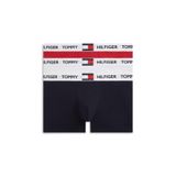 Tommy Hilfiger 3P TRUNK Erkek Boxer, Kırmızı, XXL Beden
