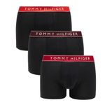 Tommy Hilfiger 3P TRUNK WB Erkek Boxer, Pembe, M Beden