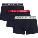 TOMMY HILFIGER 3P TRUNK WB Erkek Çoklu Paket İç giyim, Kırmızı, S