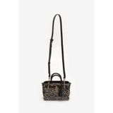 Tommy Hilfiger American Icon Micro Tote Deer Le Kadın Mini Omuz Çantası, Siyah