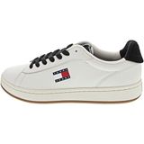 Tommy Hilfiger Archive '98 Erkek Spor Ayakkabı, Ivory/Black, 41