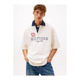 Tommy Hilfiger Athleisure Rugby Classic Polo Polo Yaka T-shirt, L, MW0MW41963Z00, Sarı, Erkek