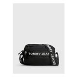 Tommy Hilfiger AW0AW145470GJ Siyah 14.5x23x9.5 cm Fermuarlı Kadın Çapraz Çanta