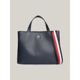 Tommy Hilfiger AW0AW16075-DW6 Deri Lacivert Kadın Omuz Çantası