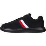Tommy Hilfiger Ayakkabı Lightweight Cupsole Knit Stripes - Siyah