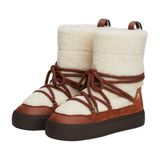 Tommy Hilfiger Bağcıklı Suni Kürk Detaylı Kar Botu, 37, FW0FW08252GPK, Brown, Kadın