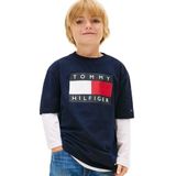 Tommy Hilfiger Baskılı Erkek Çocuk T-Shirt, 10 Yaş, 5003345803, Lacivert, Erkek Çocuklar