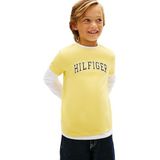Tommy Hilfiger Baskılı Erkek Çocuk T-Shirt, 8 Yaş, 5003345837, Sarı, Erkek Çocuk