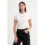 Tommy Hilfiger BEYAZ BASKILI KADIN T-SHIRT