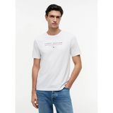 Tommy Hilfiger Beyaz Erkek Bisilet Yaka T-Shirt MW0MW44359YBR_BRAND Love New Rwb R - XL