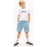 Tommy Hilfiger Beyaz Erkek Çocuk Baskılı T-Shirt KB0KB10263YBR - 8 Yaş