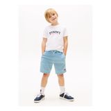 Tommy Hilfiger Beyaz Erkek Çocuk Baskılı T-Shirt KB0KB10263YBR