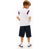 Tommy Hilfiger Beyaz Erkek Çocuk Baskılı T-Shirt KB0KB10272YBR - 16 Yaş