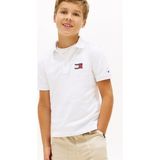 Tommy Hilfiger Beyaz Erkek Çocuk Nakışlı Polo T-Shirt KB0KB10227YBR - 12 Yaş