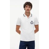 Tommy Hilfiger Beyaz Erkek Nakışlı Polo T-Shirt MW0MW43061YBR_PIQUE Badge Reg Polo - XL
