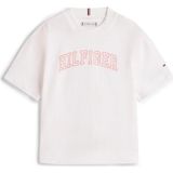 Tommy Hilfiger Beyaz Kız Çocuk Baskılı T-Shirt KG0KG09523YBR - 14 Yaş
