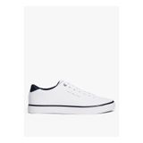 Tommy Hilfiger Beyaz - Lacivert Erkek Sneaker TH HI VULC CORE LOW LEATHER