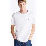Tommy Hilfiger Bisiklet Yaka Beyaz Erkek T-Shirt MW0MW37267YBR - XL