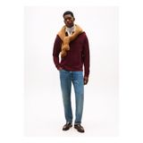 Tommy Hilfiger Bisiklet Yaka Kırmızı Erkek Sweatshırt MW0MW40866XIH_PEACHED CREST SOLID R