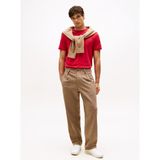 Tommy Hilfiger Bisiklet Yaka Kırmızı Erkek T-Shirt MW0MW41498XLD_RWB Pıque Tee