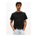Tommy Hilfiger Bisiklet Yaka Kısa Kollu T-Shirt, S, DM0DM21778, Siyah, Erkek