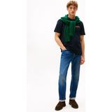 Tommy Hilfiger Bisiklet Yaka Mavi Erkek T-Shirt MW0MW40008DW5_HILFIGER Herald Back