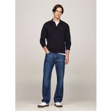 Tommy Hilfiger Bisiklet Yaka Normal Mavi Erkek Kazak MW0MW36519DW5