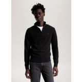 Tommy Hilfiger Bisiklet Yaka Slim Fit Siyah Erkek Kazak MW0MW28049BDS