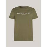 Tommy Hilfiger Bisiklet Yaka T-Shirt, L, 5003176118, Yeşil, Erkek