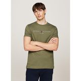 Tommy Hilfiger Bisiklet Yaka Yeşil Erkek T-Shirt MW0MW11797PLI - XL