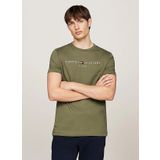 Tommy Hilfiger Bisiklet Yaka Yeşil Erkek T-Shirt MW0MW11797PLI