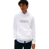 Tommy Hilfiger BRAND LOVE HILFIGER HOODIE Sweatshirt, 2XL, MW0MW40534, Beyaz, erkek