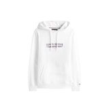 Tommy Hilfiger BRAND LOVE HILFIGER HOODIE Sweatshirt, L, MW0MW40534, Beyaz, erkek