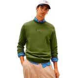 Tommy Hilfiger Brand Love Sweatshirt, Erkek, Yeşil, L Beden