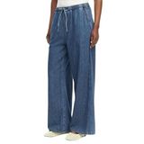 Tommy Hilfiger Chambray Pantolon, M, DW0DW23008, Orta Mavi, Kadın