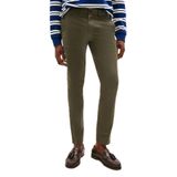 Tommy Hilfiger Chino Bleecker 1985 Pima Cotton Pantolon, 30/30, MW0MW26619, Army Green, Erkek