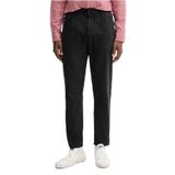 Tommy Hilfiger Çift Pilili Rahat Konik Kesim Pantolon, 32/32, DM0DM21705, Triple Black, Erkek