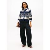 Tommy Hilfiger Çizgili Hırka Lacivert, M, 5003344158, Lacivert - Beyaz, Kadın