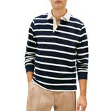 Tommy Hilfiger Çizgili Pamuklu Regular Fit Düğmeli Polo Yaka Sweat Erkek POLO YAKA SWEAT MW0MW42613 0A4