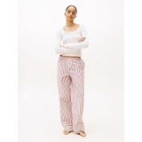 Tommy Hilfiger Çizgili Pijama Takımı, XS, UW0UW06143, Kırmızı, kadın