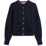 Tommy Hilfiger Co Cardı Stıtch C-Nk Ls Cardı Kadın Mavi Hırka - Ww0ww48795