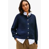 Tommy Hilfiger Co Cardı Stıtch C-Nk Ls Cardı Kadın Mavi Hırka - Ww0ww48795
