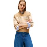 Tommy Hilfiger Co Jersey Gold Btn Mock-nk Swt Ww0ww47467 Kazak Kadın