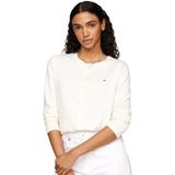 Tommy Hilfiger Co Jersey Stitch Cardigan Ww0ww42370 Yün Örgü Kazak Kadın